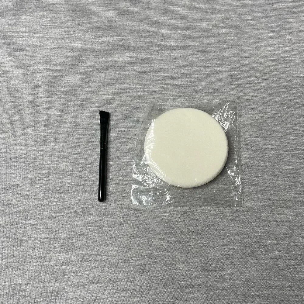 Beauty Powder Puff & Mini Brush 2 PCS. Set